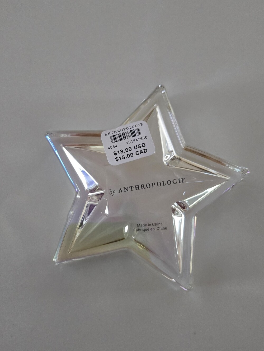 NWT Clear Cut Glass Star Trinket Dish - Picture 4 of 7
